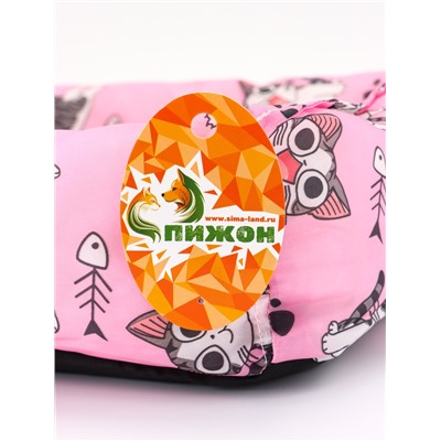 Лежанка для кошек, 40×30×15 см, розовая