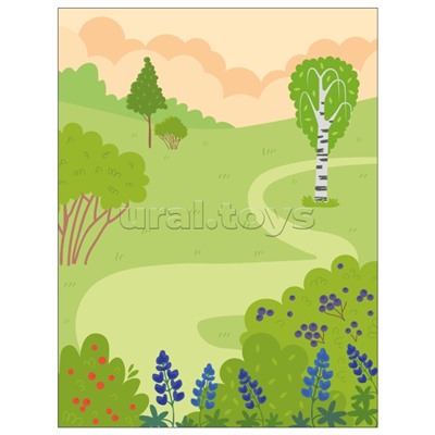 Веселые наклейки. В лесу