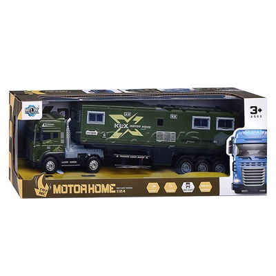 Машина "Фура Блок- контейнер" (свет,звук) в коробке