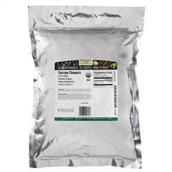 Frontier Natural Products, Органические нарезанные и просеянные цветки тысячелистника, 16 унций (453 г)