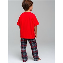 Комплект для мальчиков: брюки текстильные, фуфайка трикотажная (футболка)