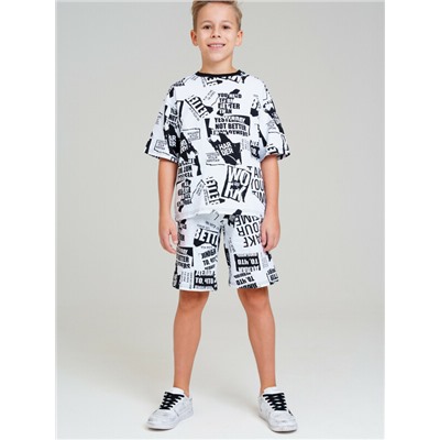 Комплект трикотажный для мальчиков: фуфайка (футболка), шорты