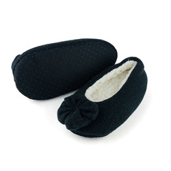 Тапочки детские однотонные с цветочком размер 20