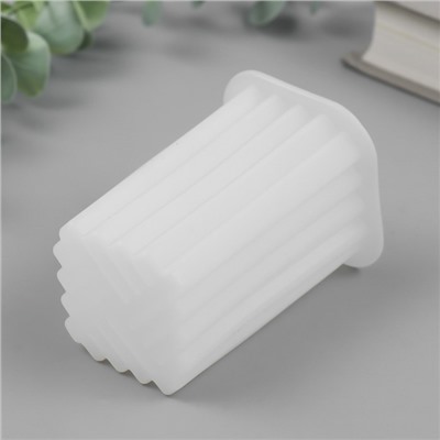 Молд силиконовый «Прямоугольник, Полоски вертикальные» 5.7×5.7×8.7 см