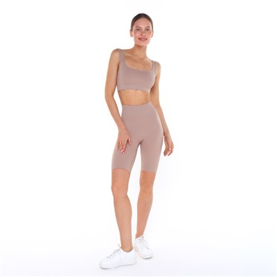Топ спортивный женский Little Secret, бежевый, размер 44 (M)