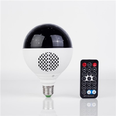 УЦЕНКА Лампа «Праздничная», d=11 см, 220V, Bluetooth, цоколь Е27, USB, Micro USB, RGB