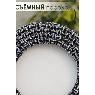 Набор сидушек на круглый табурет 2 шт Плетенка черный
