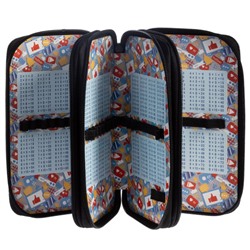 Пенал 6-ти ств. 190х110 мм "Воин света" с табл.умножения (089082) 48111 Хатбер