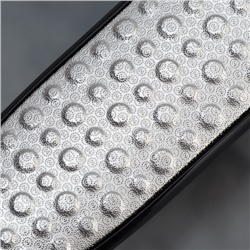 Пилка для пяток, трапеция, лазерная, двусторонняя, 24.5 см, чёрная