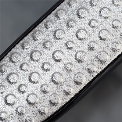 Пилка для пяток, трапеция, лазерная, двусторонняя, 24.5 см, чёрная