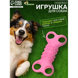 Игрушка жевательная «Лучше всех!», TPR, 12 см, розовая