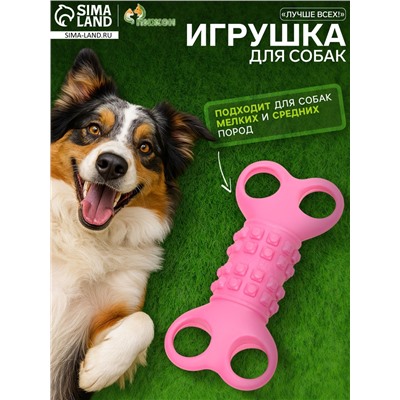 Игрушка жевательная «Лучше всех!», TPR, 12 см, розовая