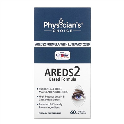 Physician's Choice, Eye Health, Areds2 Formula, 60 Vegetarian Capsules