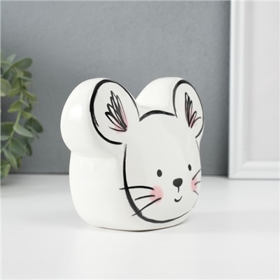 Копилка для денег «Милый мышонок», керамика, 8.9×14.8×11.8 см