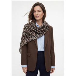 600999 Женский палантин, анималистичный принт