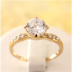 Кольцо позолота Н01-12411р размер 17