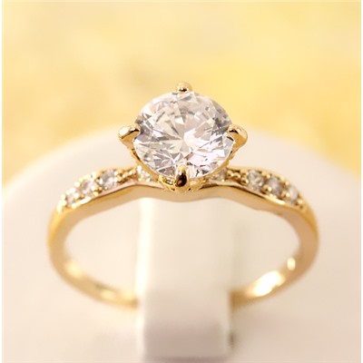 Кольцо позолота Н01-12411р размер 17