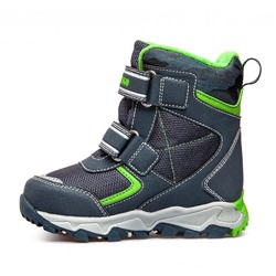 92M-TG-1533 син/зел Ботинки зима для мальчиков (23-28)/12