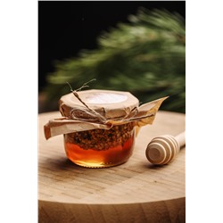 Мед с пыльцой / 110 гр / стеклобанка / Сладкий аромат