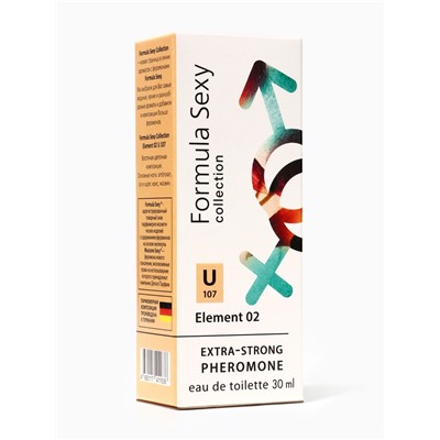 Туалетная вода женская с феромонами Formula Sexy collection Element 02 U107, 30 мл (по мотивам Molecules Escentric 02 (Escentric Molecules)