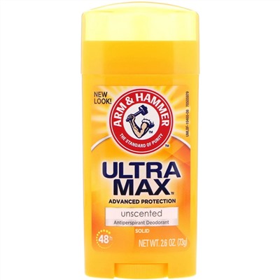Arm & Hammer, UltraMax, твердый антиперспирантный дезодорант, для женщин, без запаха, 2,6 унц. (73 г)
