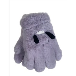 Тёплые подростковые перчатки, цвет светло сиреневый