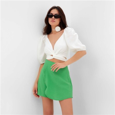 Юбка-шорты женская MIST Summer time, зелёная, размер 44