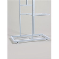 Подставка для цветов Greengo, 5 полок, 44×22×95 см, напольная, металл, белая