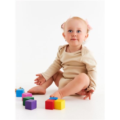 Набор боди SL HOME, рост 62-68 см, бежевый, оливковый