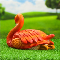 Садовая фигура из полистоуна «Фламинго» 16×19×30 см