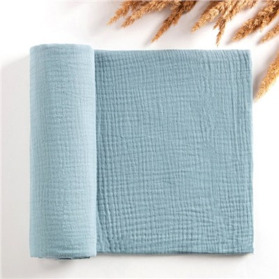 Пелёнка муслиновая Крошка Я «Aquamarine» 130×100 см, 100% хлопок