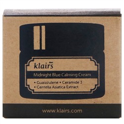 Dear, Klairs, Успокаивающий крем Midnight Blue, 1 унц. (30 мл)