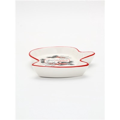 Блюдо новогоднее «Уютного Нового года», 20×17.5×3 см, ручная работа