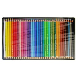 Карандаши цветные художественные 36 цветов, Koh-I-Noor 3825 PolyColor, мягкие, в металлическом пенале