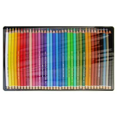 Карандаши цветные художественные 36 цветов, Koh-I-Noor 3825 PolyColor, мягкие, в металлическом пенале