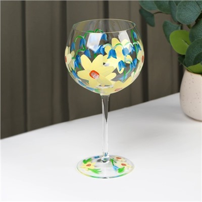 Бокал «Калиса», 600 мл, 11×21 см, стекло, разноцветный