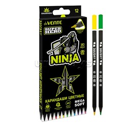 Карандаши цветные "Triolino Ultra 4М. SuperHero" 12 цветов, 4М, диаметр грифеля 3 мм,