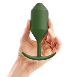 Пробка цвета хаки для ношения B-vibe Snug Plug 4 - 14 см.