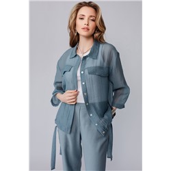 Блузка  4411/01/Пыльно-бирюзовый