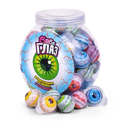 Жевательная резинка с начинкой "Бабл глаз" 12гр*50шт