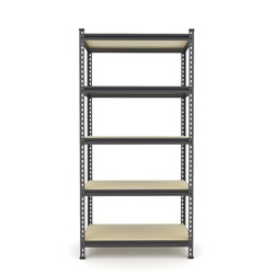 Стеллаж металлический для склада Everest Lite-50, 5 полок, 180×90×40 см, тёмно-серый