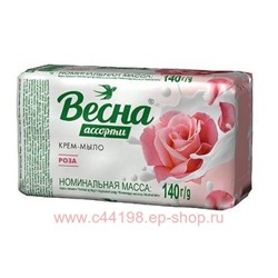 ВЕСНА Крем-Мыло твердое Роза Ассорти 140 гр