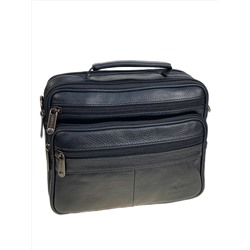 Сумка мужская из натуральной кожи, цвет черный