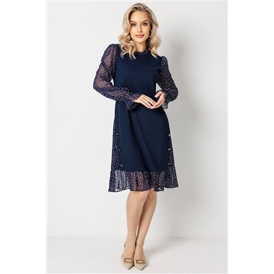 Платье женское  6165/13/Синий, белый
