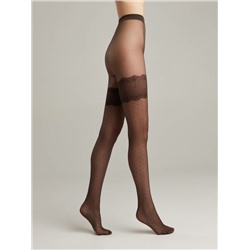 Колготки женские CONTE SEDUCTION Колготки в точку с имитацией чулок