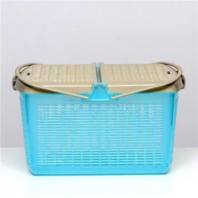 Корзина 47×36×27.5 см, бирюзовый