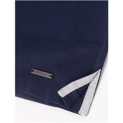 Футболка-поло из трикотажа пике с эластаном