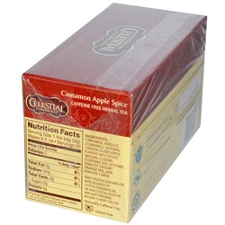Celestial Seasonings, Вкус корицы и яблока, без кофеина, 20 чайных пакетиков, 48 г