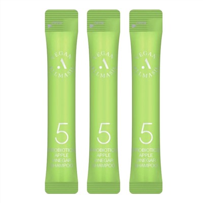 AllMasil Шампунь для волос с яблочным уксусом / Vegan 5 Probiotics Apple Vinegar Shampoo Stick Pouch, 20 шт. х 8 мл 23638