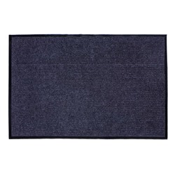 Коврик придверный влаговпитывающий, ребристый, «Стандарт», 80×120 см, серый